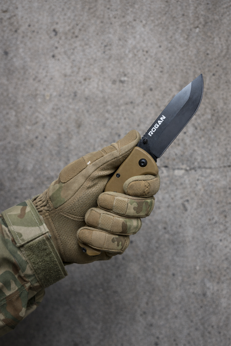 ROGUE Folding Knife-Gen 1 (Coyote/Black) – ROGAN USA