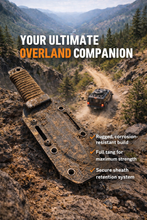 ROGAN Field Knife (RFK-PRO) Comes with sheath and belt clip.