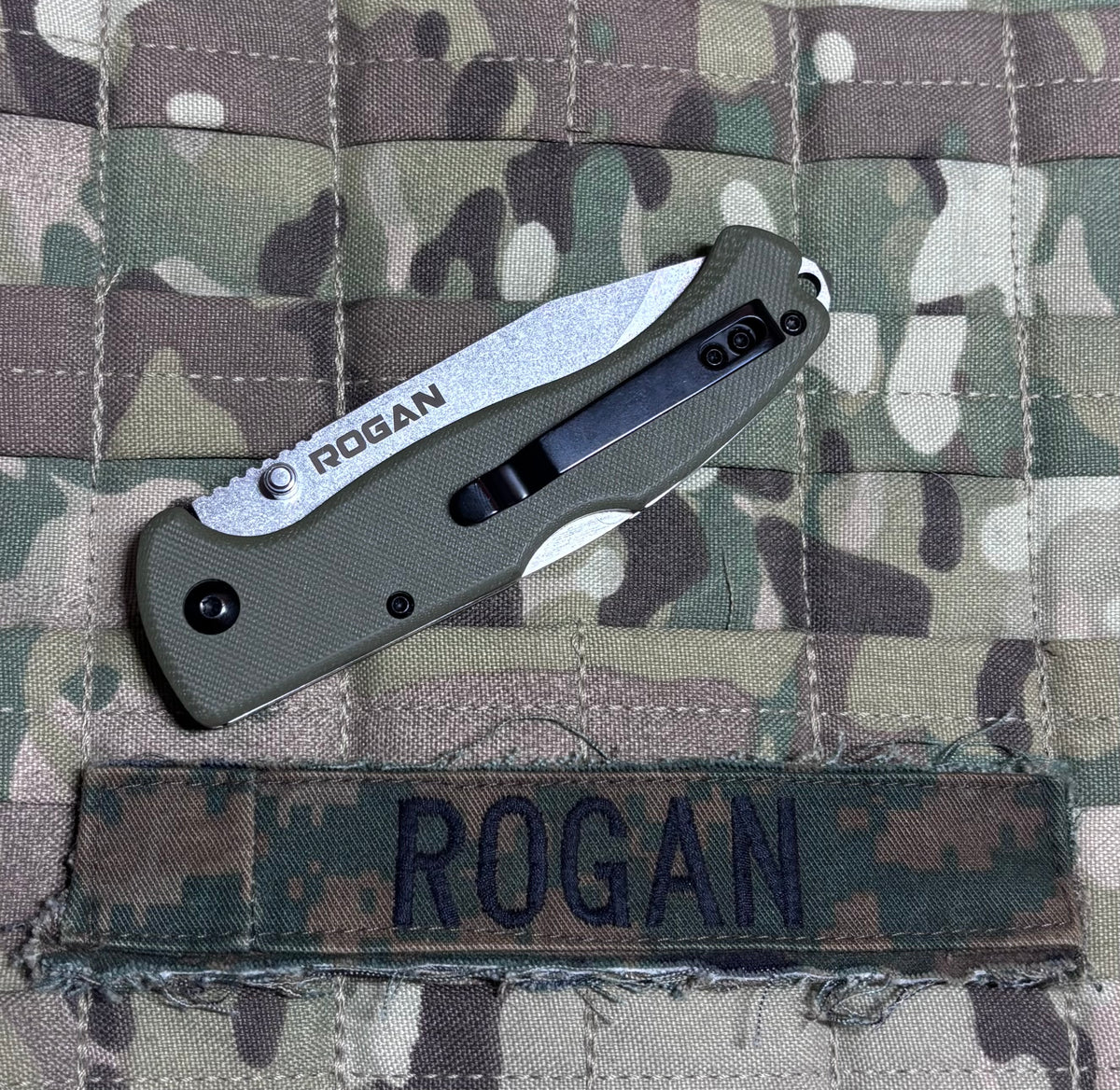 ROGUE Folding Knife-Gen 1 Special Edition OD Green/Stonewash. – ROGAN USA