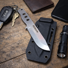 ROGAN Field Knife (RFK-PRO) Comes with sheath and belt clip.