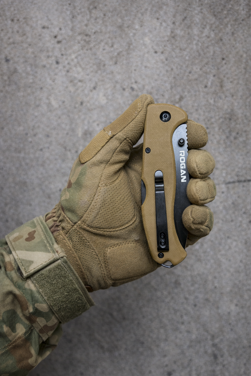 ROGUE Folding Knife-Gen 1 (Coyote/Black) – ROGAN USA