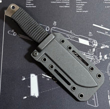 ROGAN Field Knife (Stealth) Mounting hardware sold separately.
