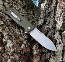 NEW! RHINO Folding Knife (Stonewash/ OD Green)