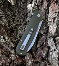 NEW! RHINO Folding Knife (Stonewash/ OD Green)
