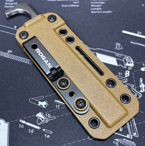 Special Edition EDC Pry Bar, Coyote Brown sheath and belt clip!