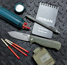 NEW! RHINO Folding Knife (Stonewash/ OD Green)