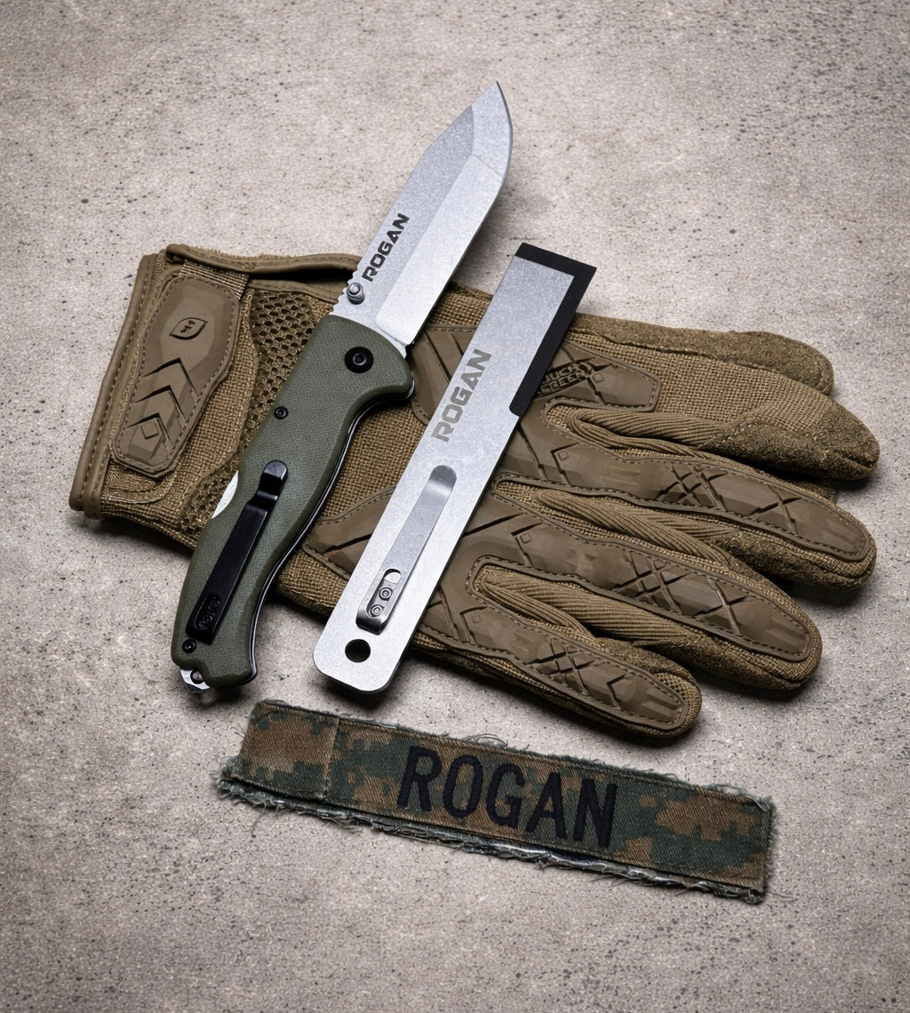 ROGUE Folding Knife-Gen 1 Special Edition OD Green/Stonewash. – ROGAN USA