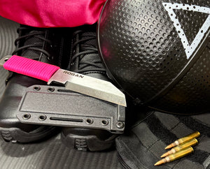 Limited Edition Pink Soldier ⏺️🔼⏹️ -ROGAN Utility Knife (RUK) Comes with belt clip.