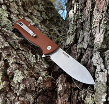 NEW! RHINO Folding Knife (Stonewash/ Brown)