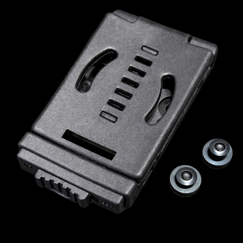 2 Pack Black Fold Over Belt Clip For Kydex Holster Sheath – DIY Hardware Included
